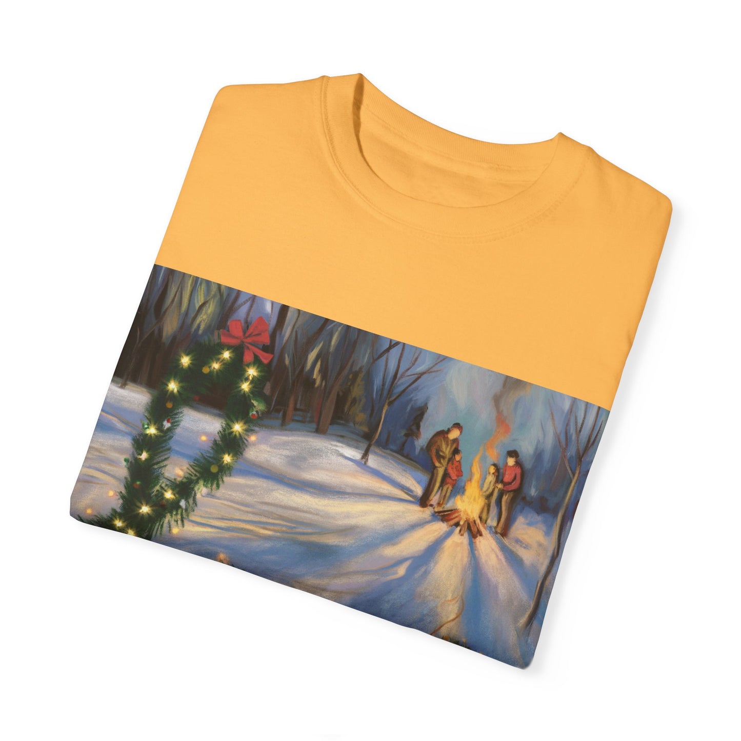 Garment-Dyed T-Shirt with 'Love' Holiday Design