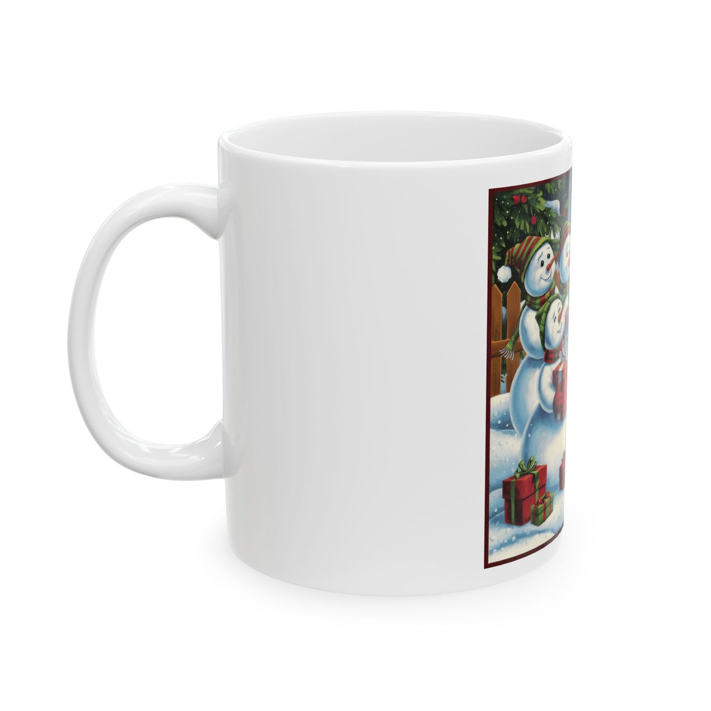 Festive Snowman Ceramic Mug - Perfect Holiday Gift for Winter Lovers