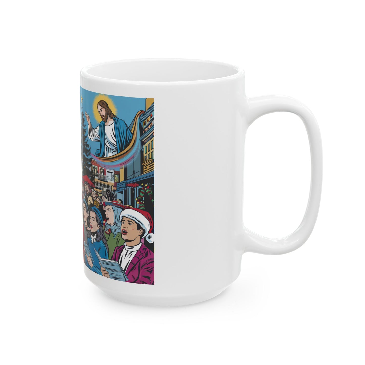 Praise the Lord Christmas Ceramic Mug - 11oz & 15oz Holiday Coffee Cup