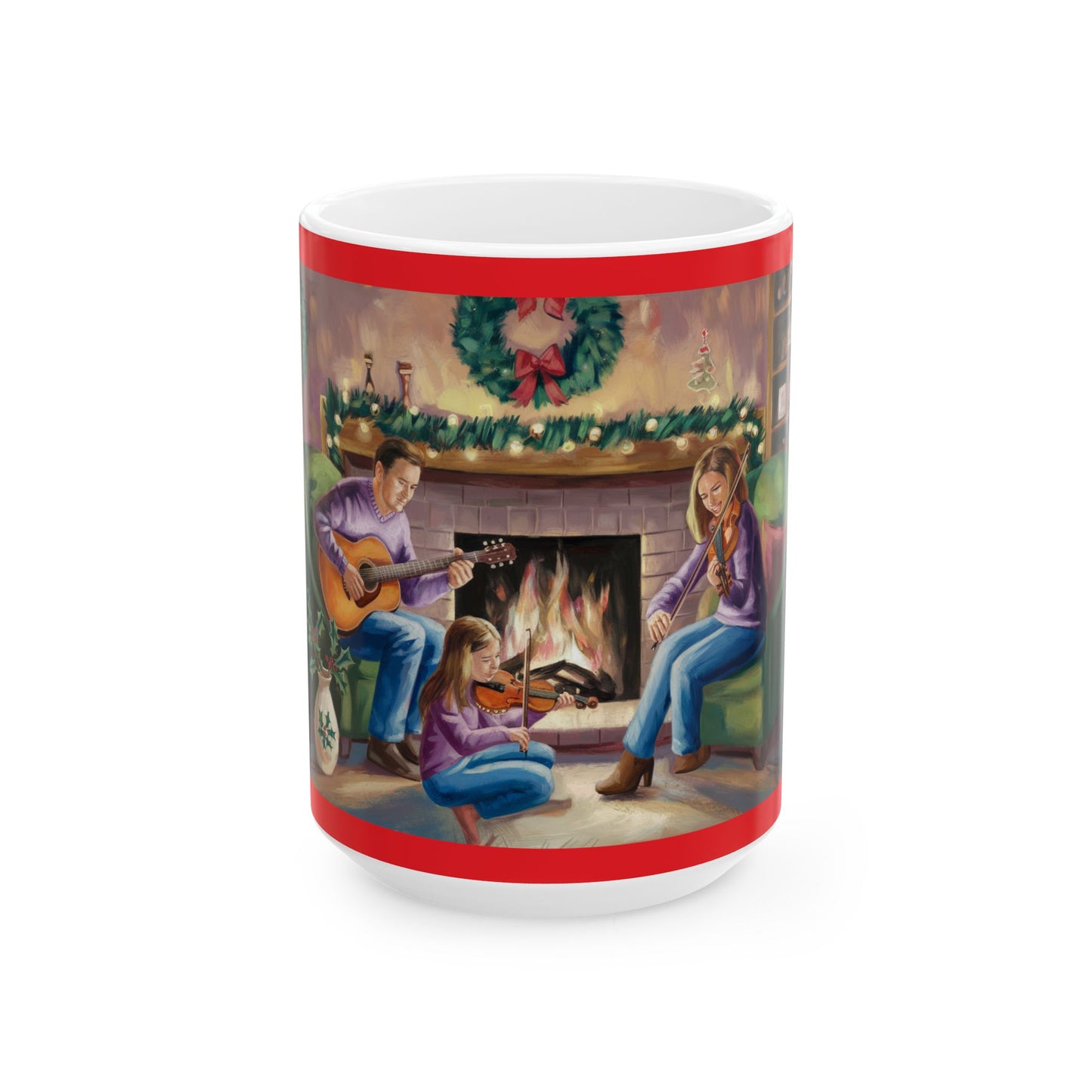 Cozy Family Christmas Ceramic Mug - Ideal for Holiday Gatherings