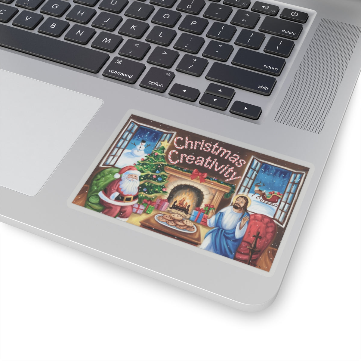 Christmas Creativity Kiss-Cut Stickers - Festive Holiday Decor for Laptops and Gifts