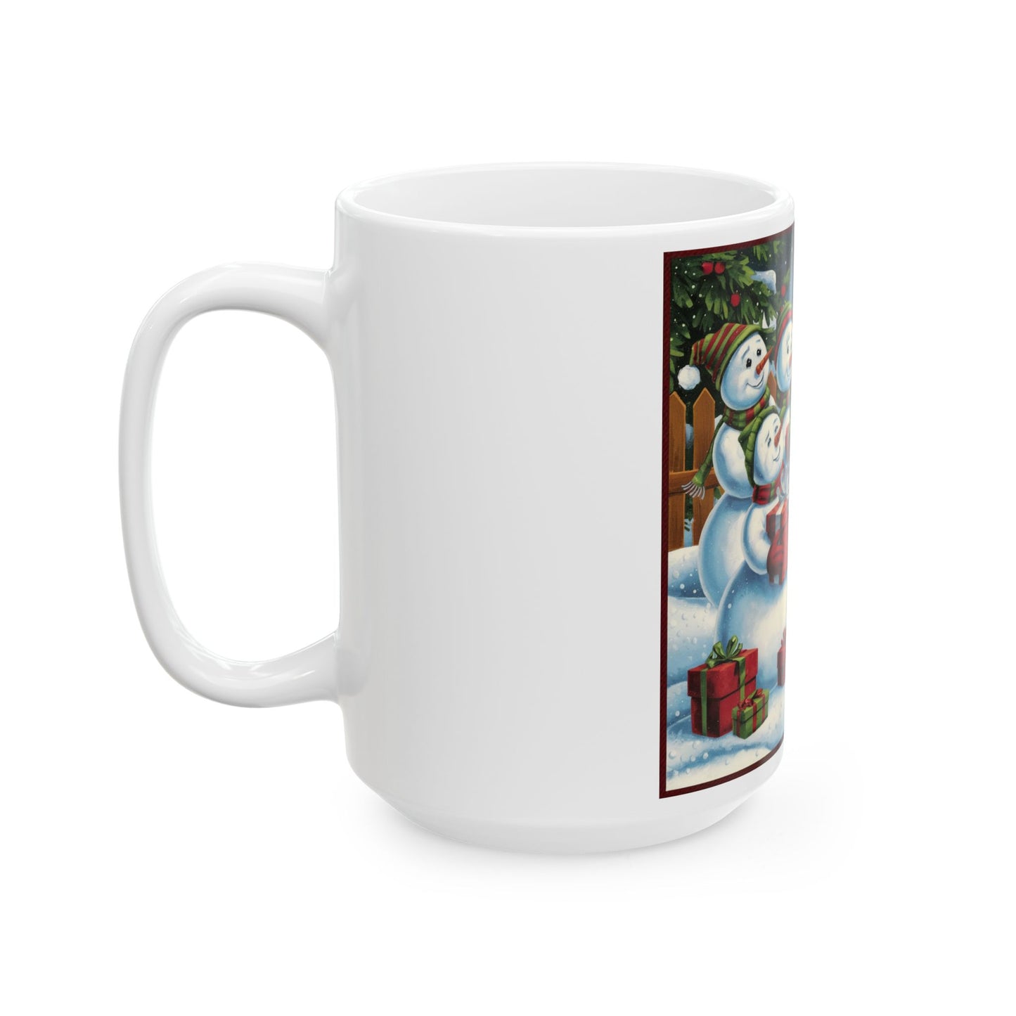 Festive Snowman Ceramic Mug - Perfect Holiday Gift for Winter Lovers