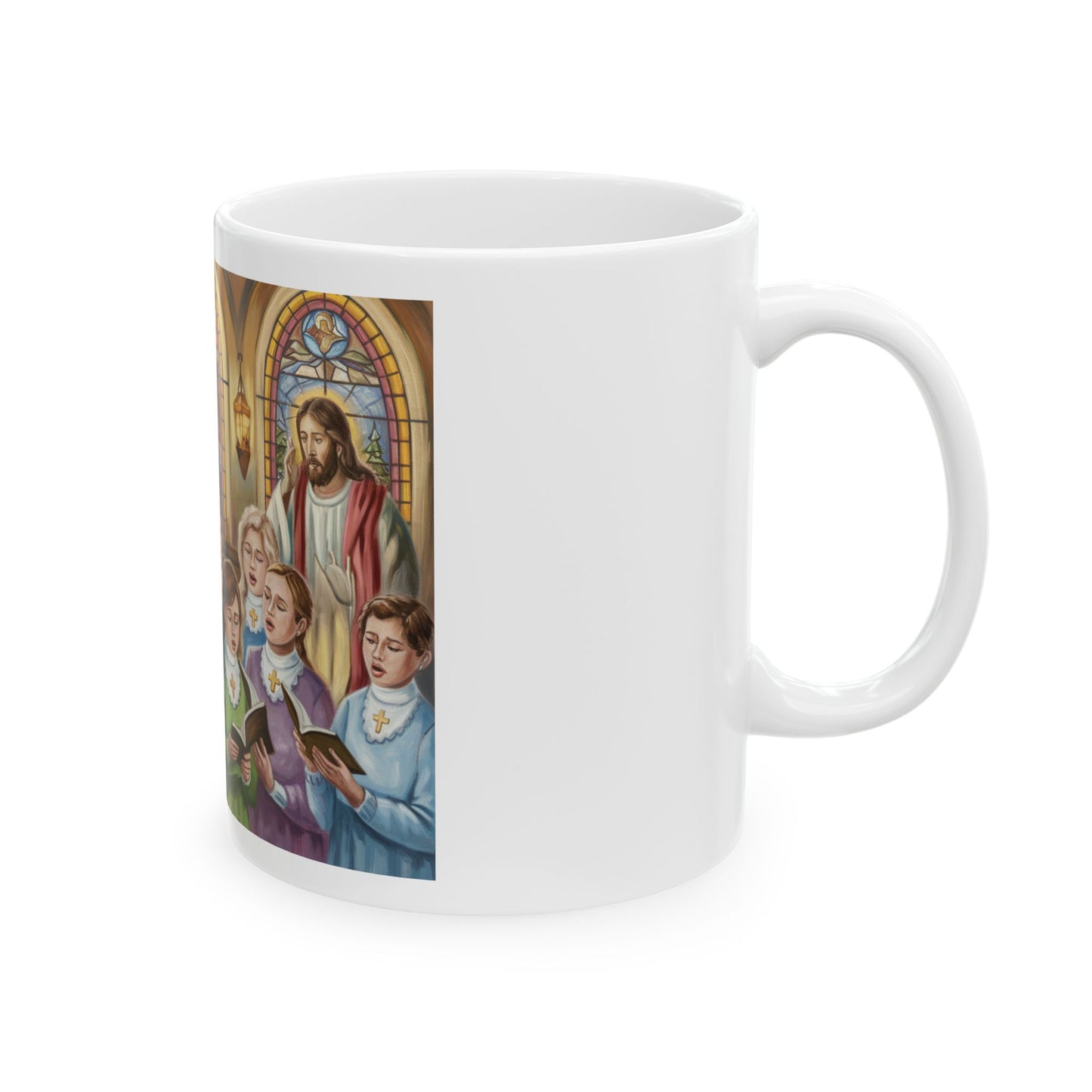 Christmas Choir Ceramic Mug - 11oz & 15oz Coffee Cup for Holiday Cheer