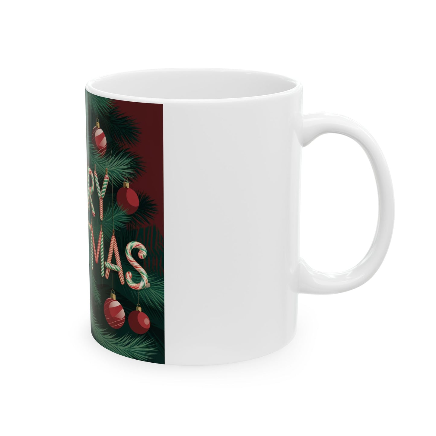 Festive Merry Christmas Ceramic Mug - Perfect Holiday Gift for Coffee Lovers (11oz, 15oz)