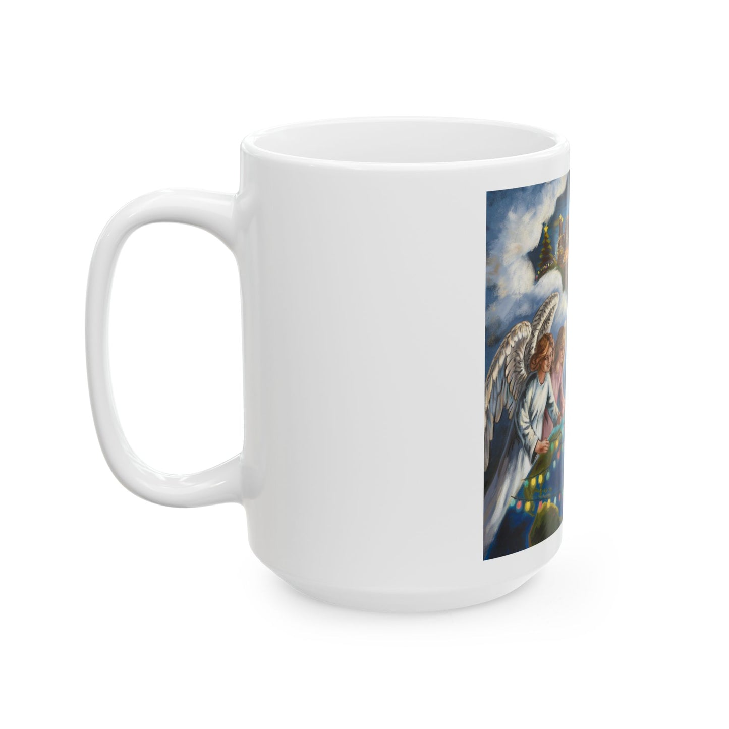 Heavenly Angels Ceramic Mug - 11oz & 15oz - Perfect for Gift Giving and Holiday Cheer