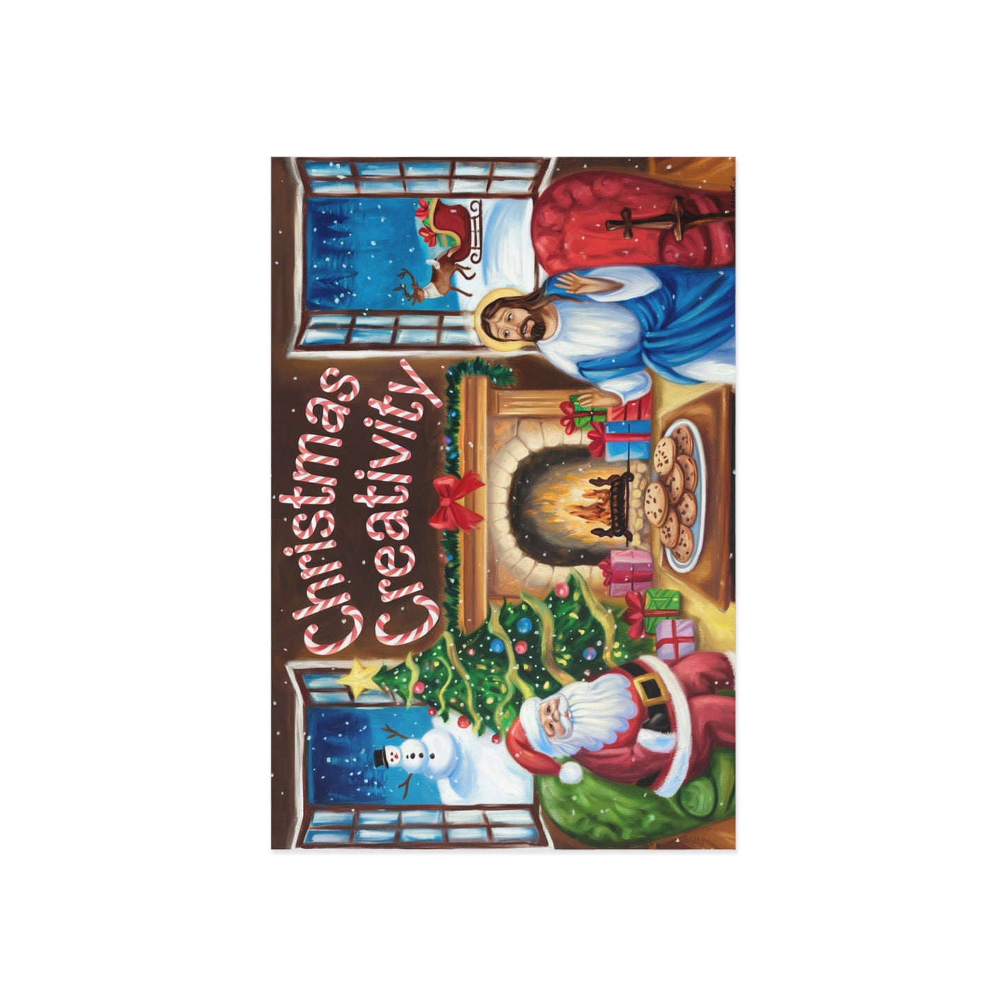 Christmas Creativity Fine Art Postcards - Festive Holiday Greetings