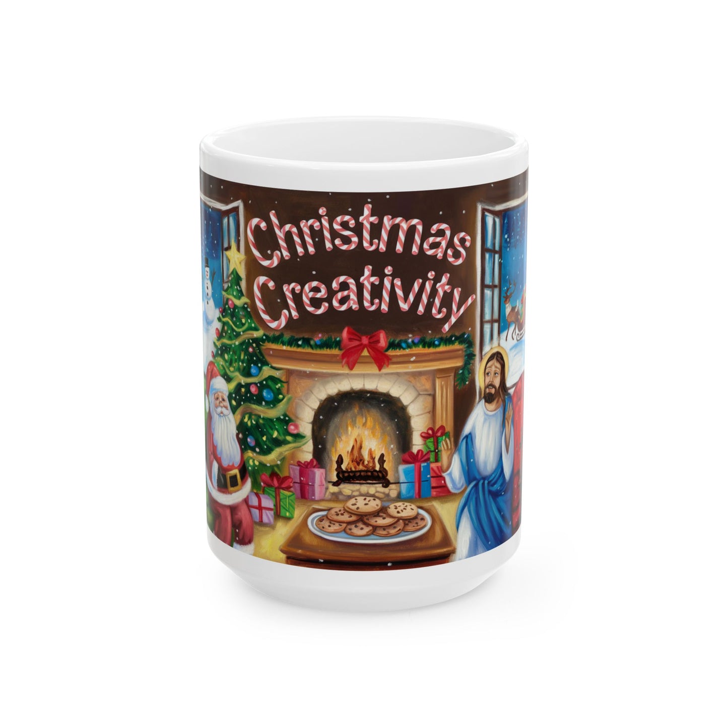 Christmas Creativity Ceramic Mug - 11oz & 15oz Holiday Drinkware