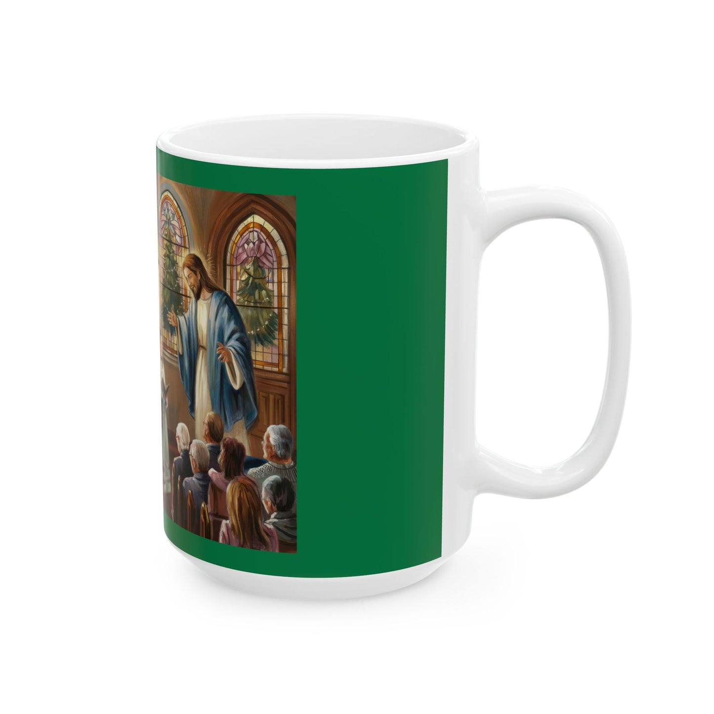 Inspirational Ceramic Mug - Choir of Angels Design, Perfect for Holiday Gifting