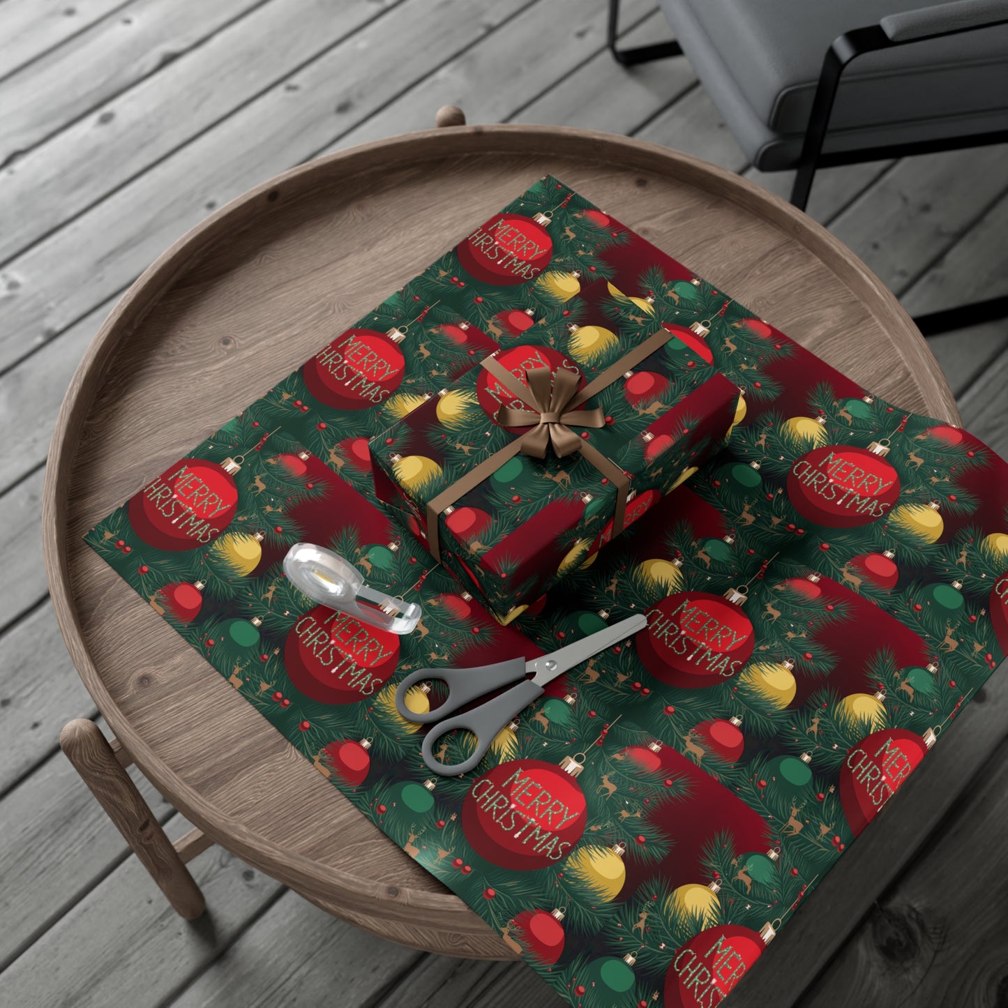 Festive Christmas Gift Wrap Papers - Merry Christmas Design