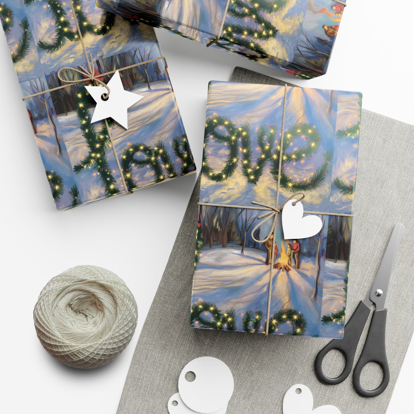 Festive Love Gift Wrap Papers – Eco-Friendly Wrapping for Holidays & Special Occasions