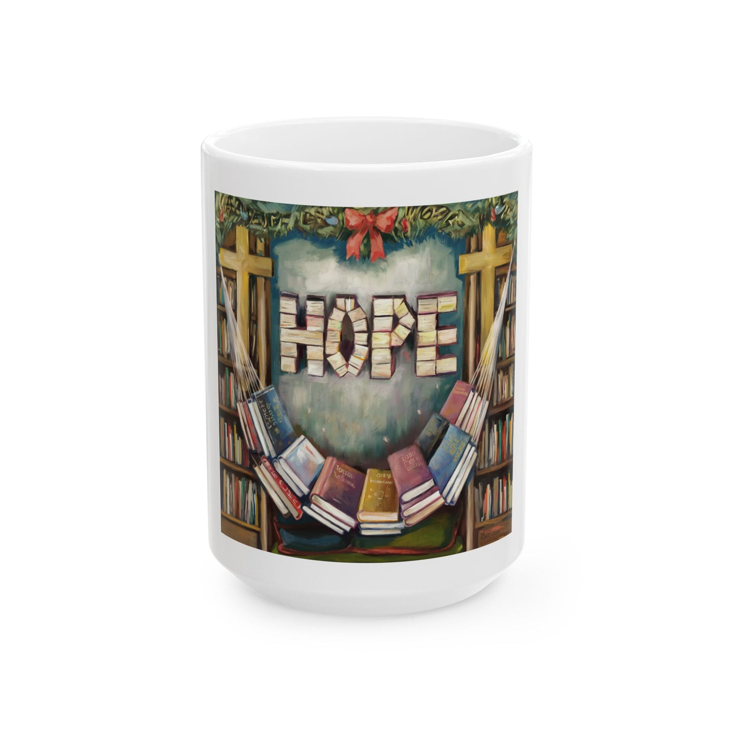 Hope-Themed Ceramic Mug – Perfect for Book Lovers & Holiday Gifting (11oz & 15oz)