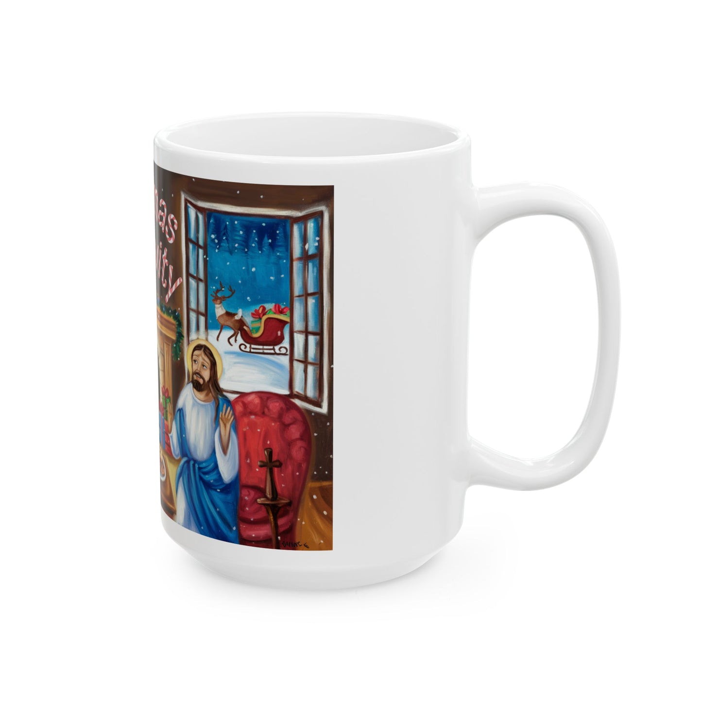 Christmas Creativity Ceramic Mug - 11oz & 15oz Holiday Drinkware