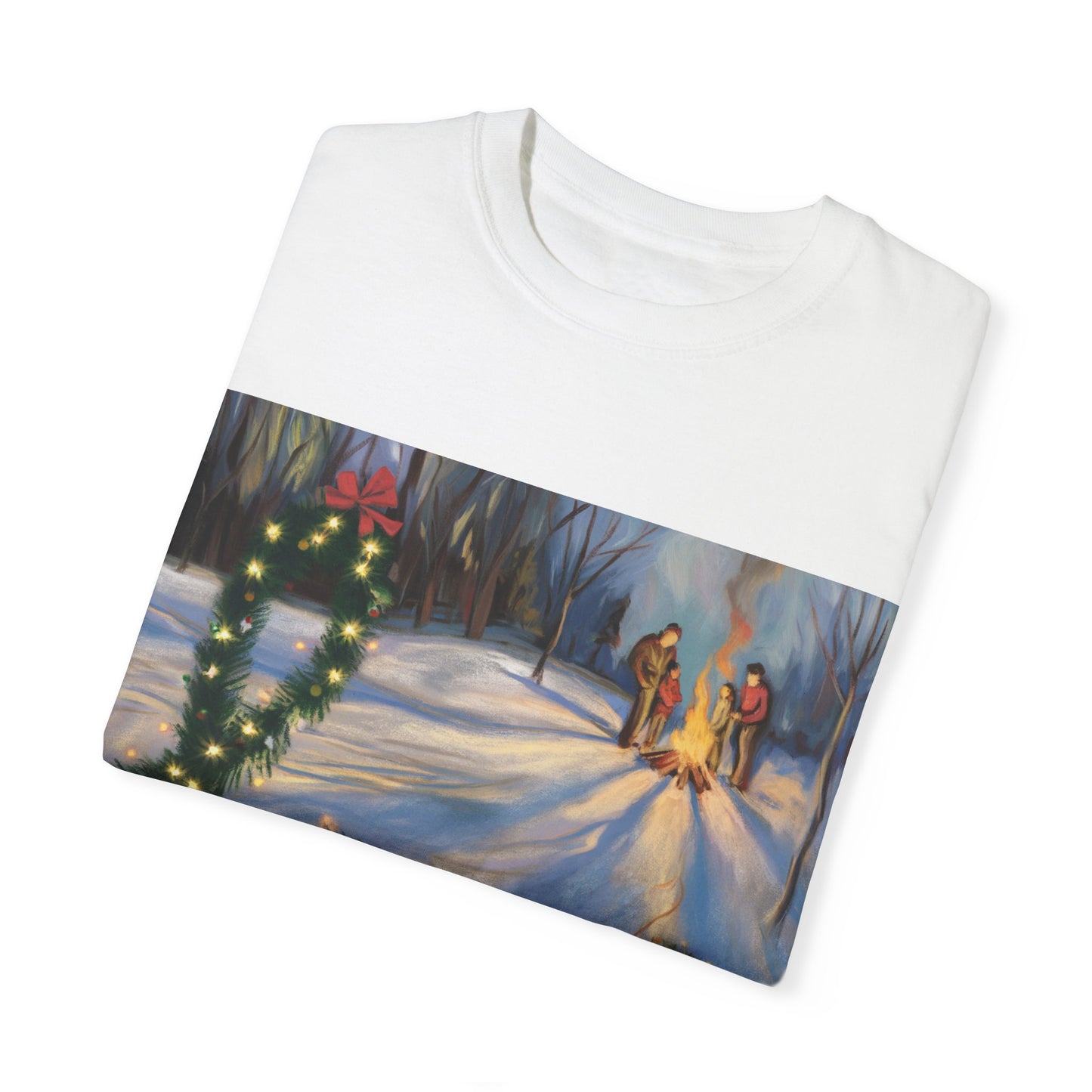 Garment-Dyed T-Shirt with 'Love' Holiday Design