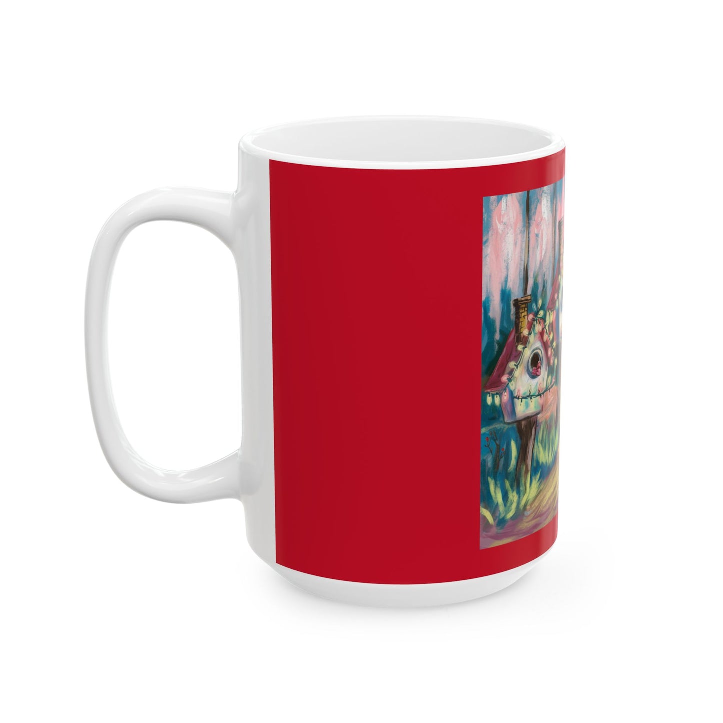 Festive Creative Christmas Birdhouse Ceramic Mug - 11oz & 15oz