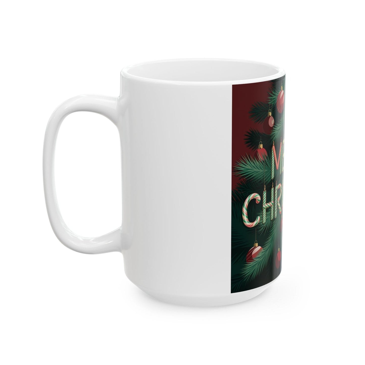 Festive Merry Christmas Ceramic Mug - Perfect Holiday Gift for Coffee Lovers (11oz, 15oz)