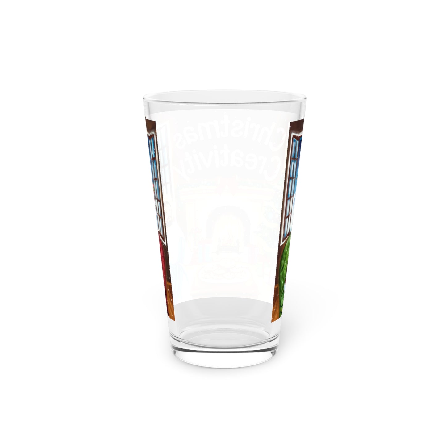 Christmas Creativity Pint Glass - 16oz Festive Holiday Drinkware