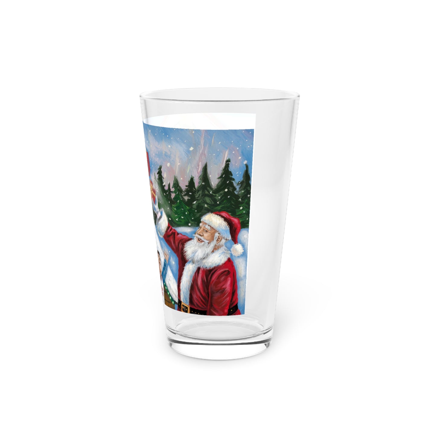 Festive Basketball Pint Glass - 16oz - Perfect for Holiday Gatherings