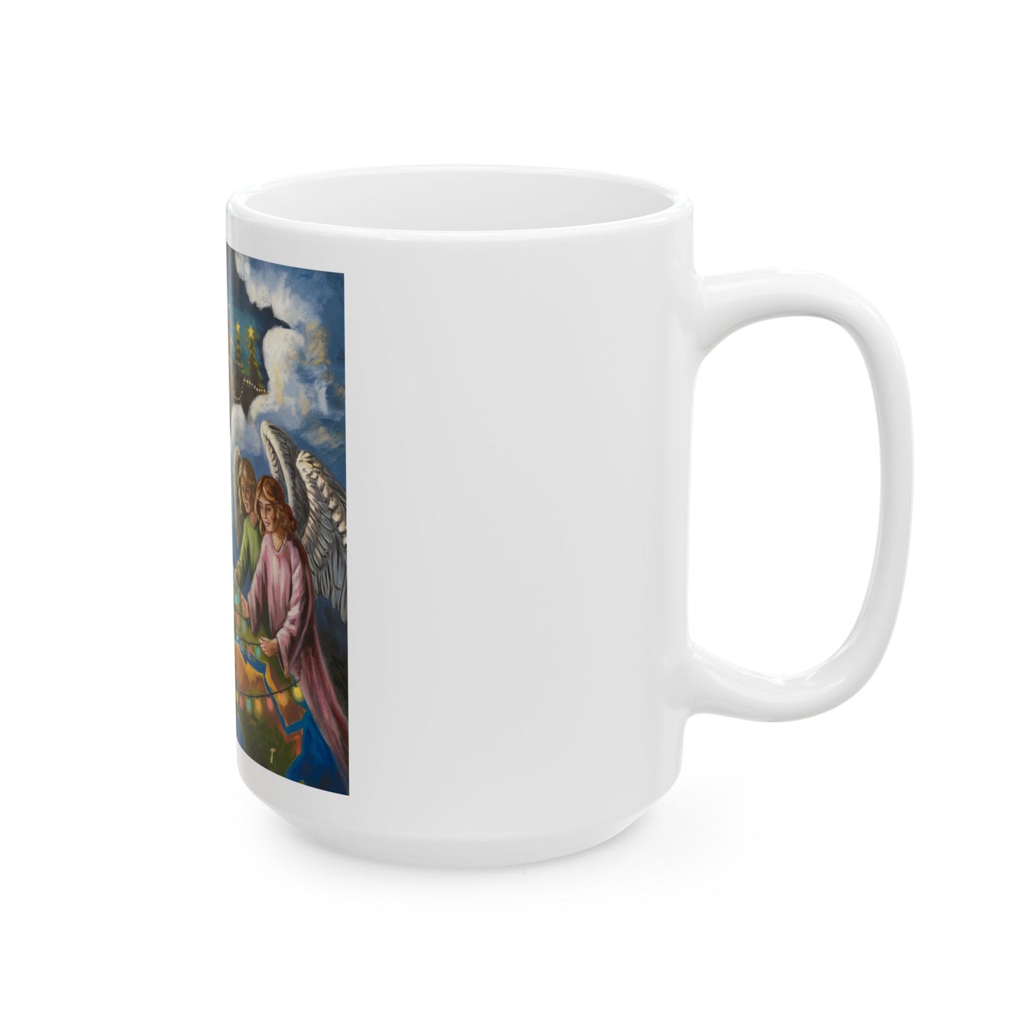 Heavenly Angels Ceramic Mug - 11oz & 15oz - Perfect for Gift Giving and Holiday Cheer