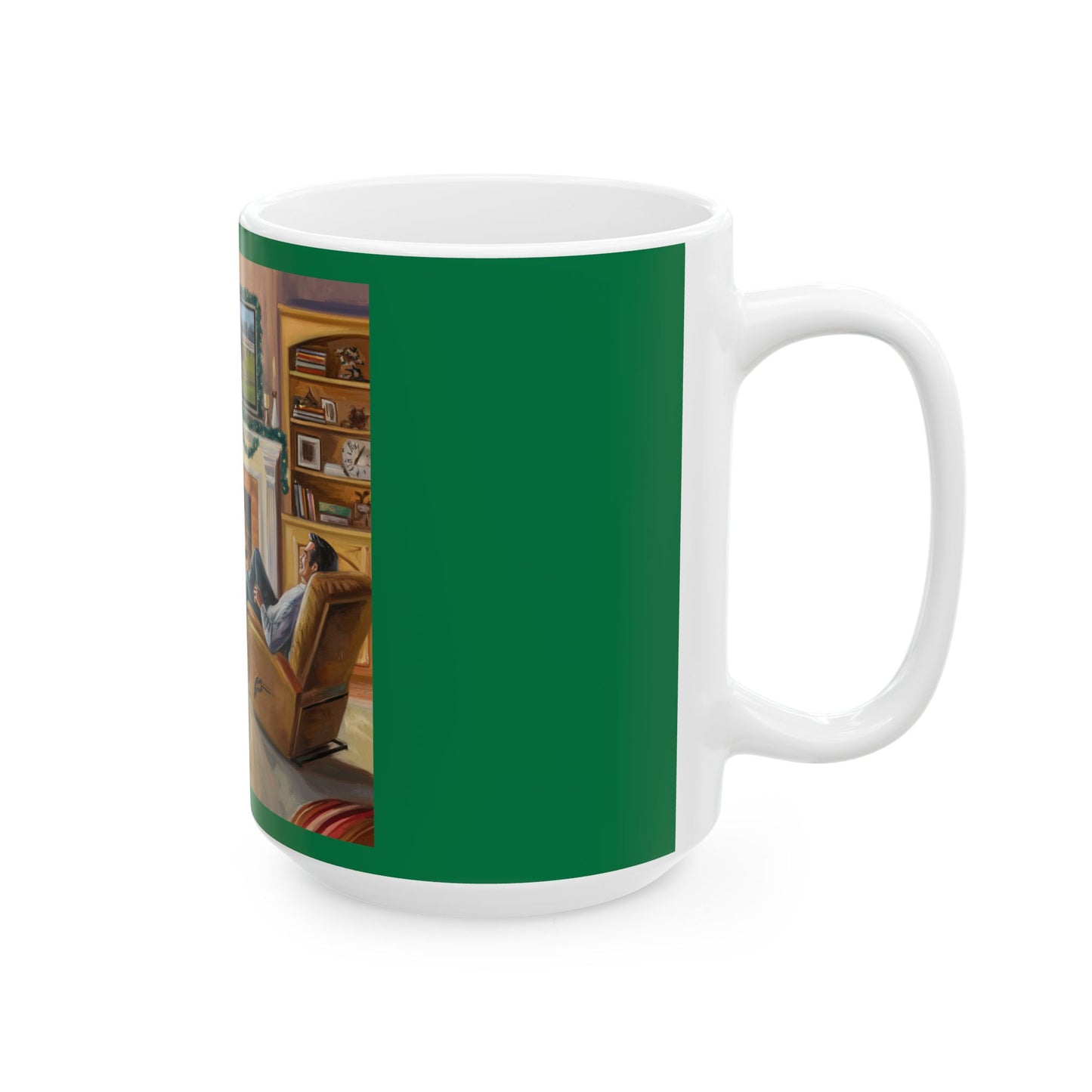 Cozy Holiday Horseracing/ Horse Lovers Ceramic Mug - Festive Christmas Vibes (11oz, 15oz)