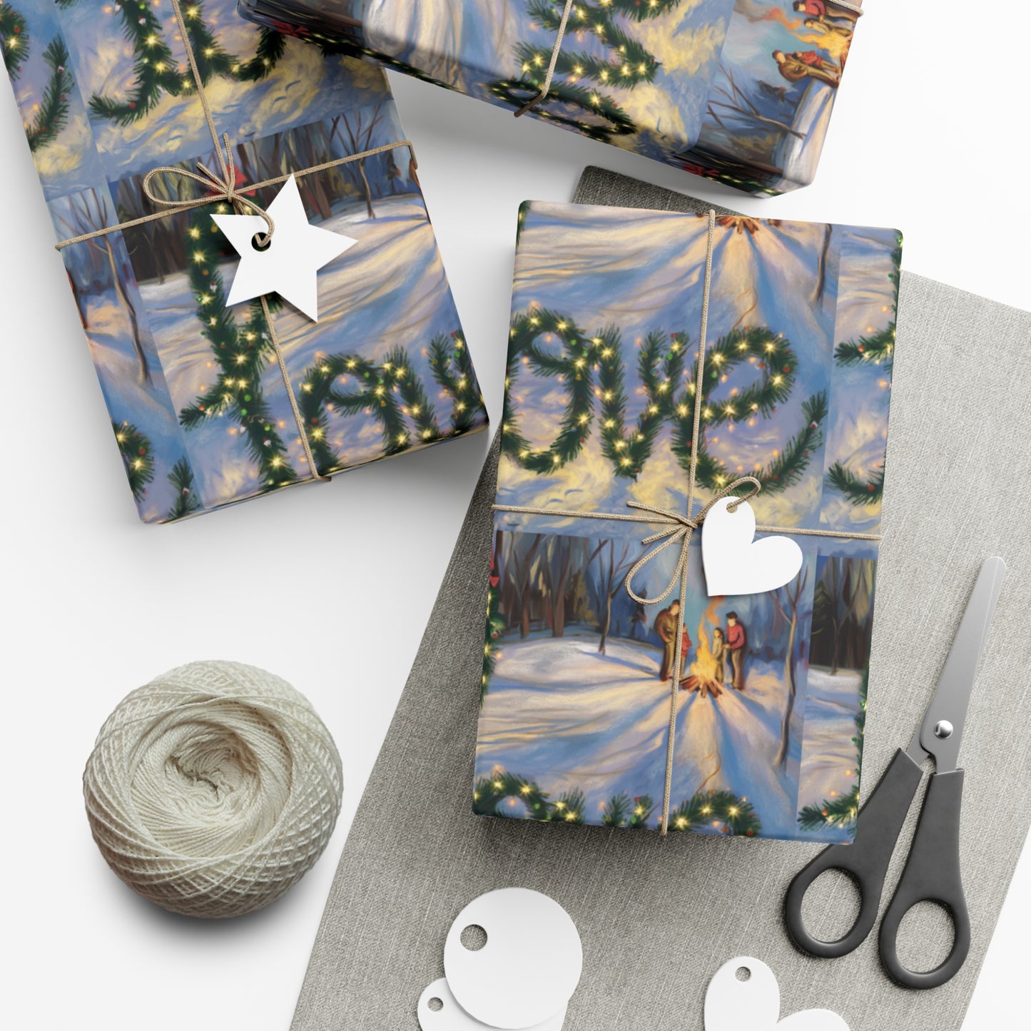 Festive Love Gift Wrap Papers – Eco-Friendly Wrapping for Holidays & Special Occasions