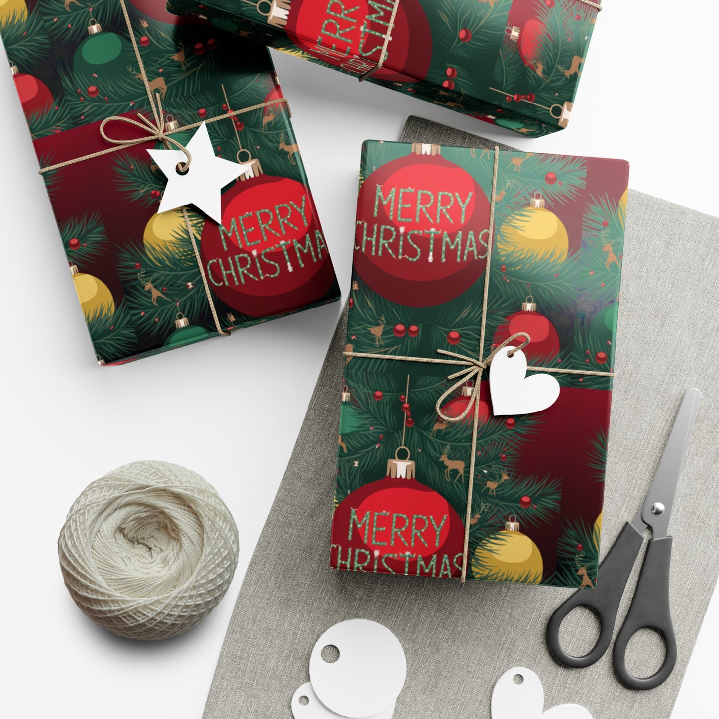 Festive Christmas Gift Wrap Papers - Merry Christmas Design