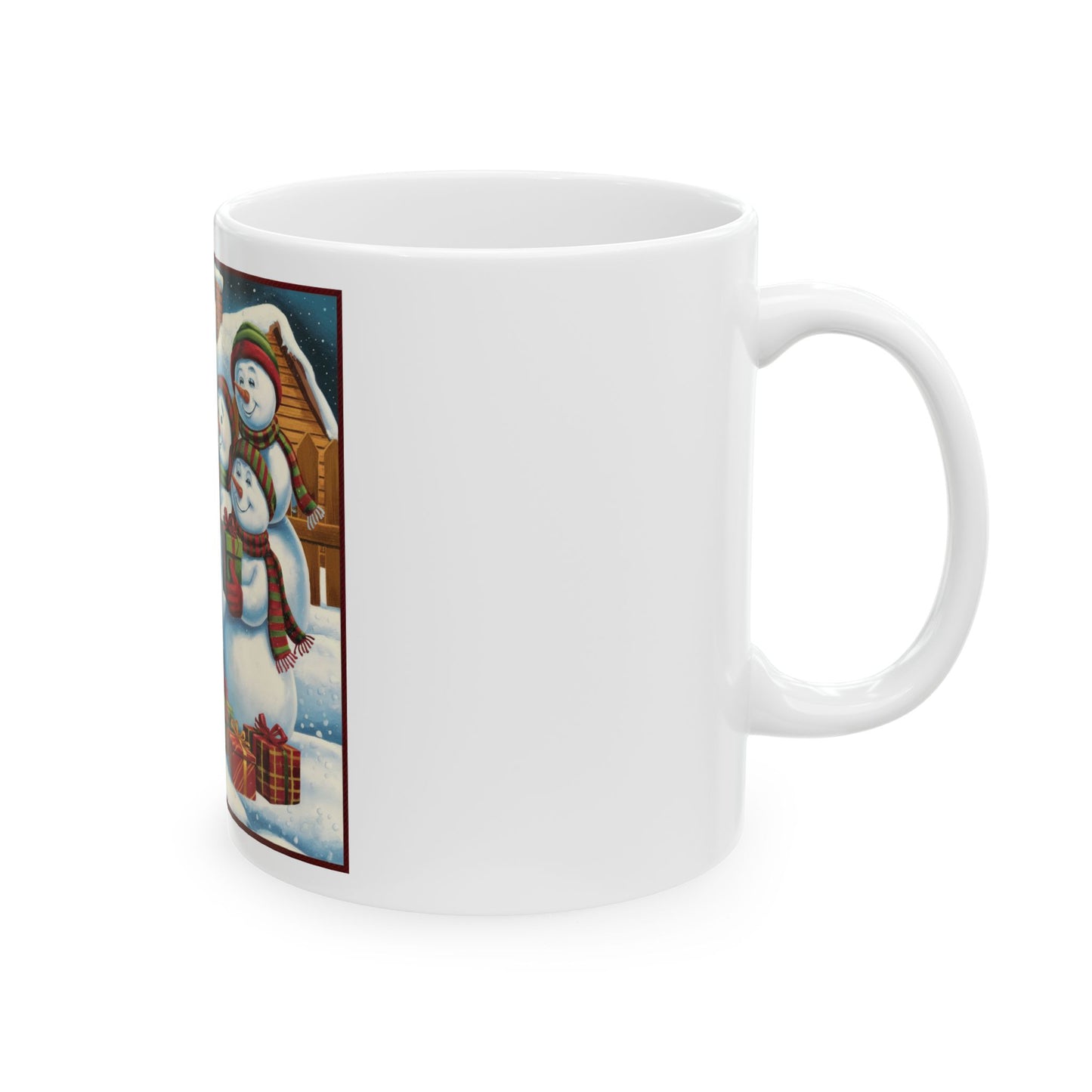 Festive Snowman Ceramic Mug - Perfect Holiday Gift for Winter Lovers