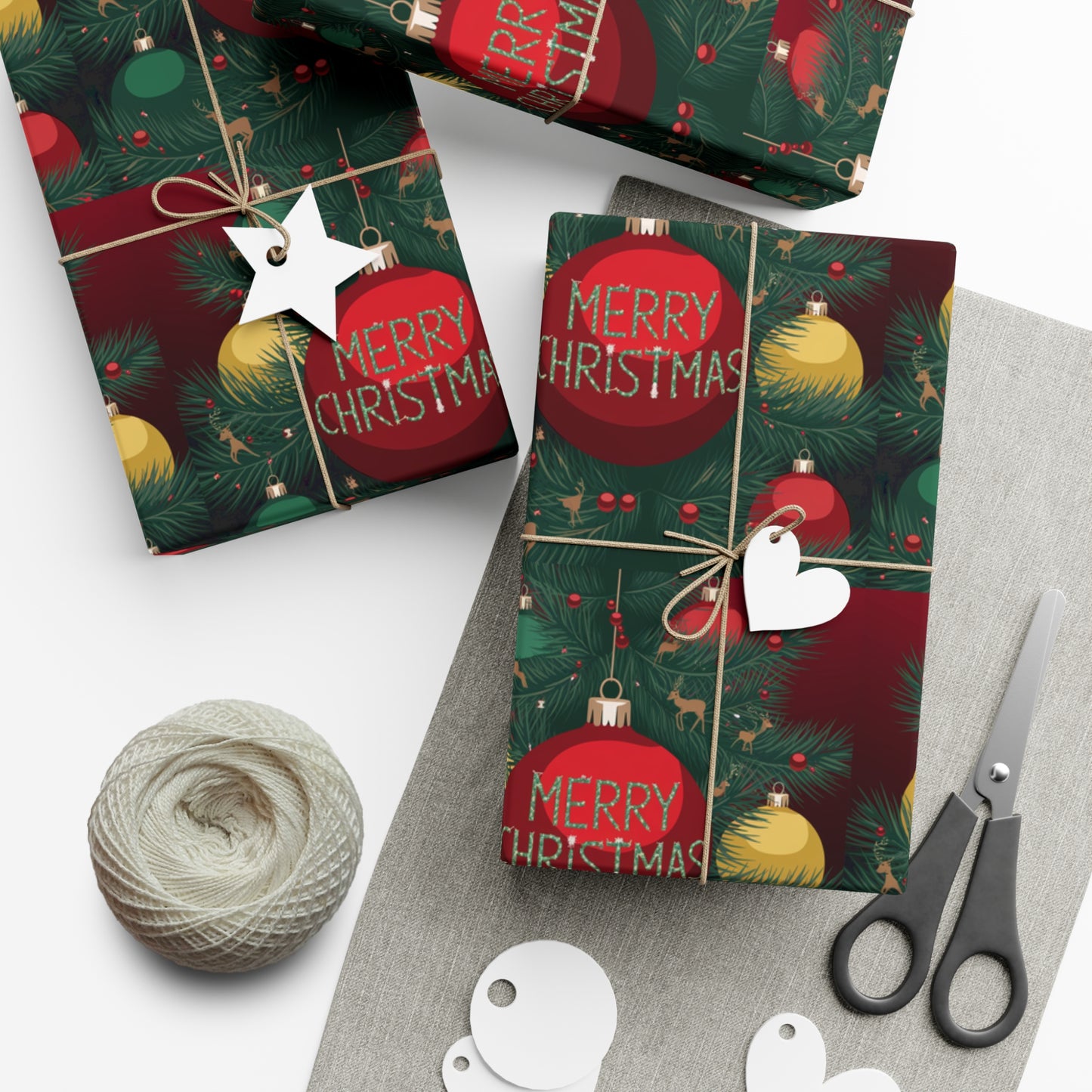 Festive Christmas Gift Wrap Papers - Merry Christmas Design