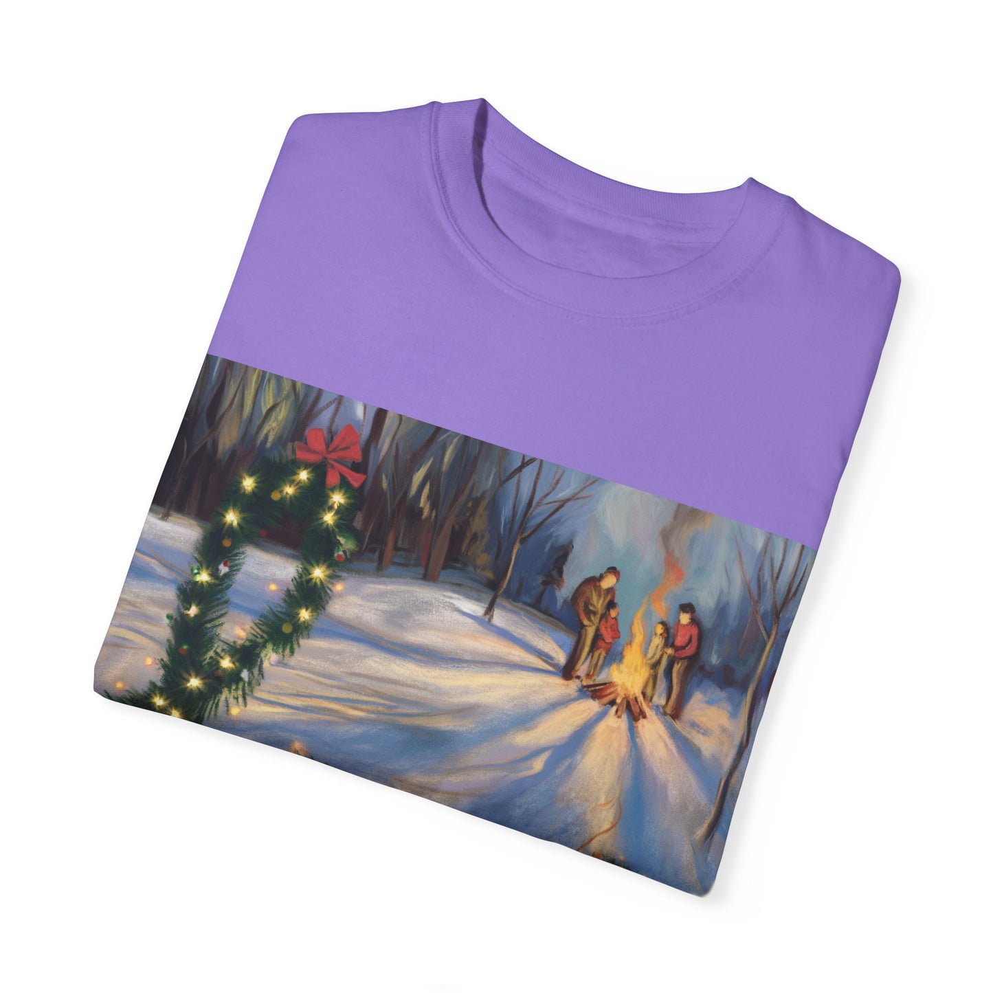 Garment-Dyed T-Shirt with 'Love' Holiday Design