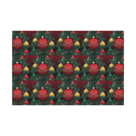 Festive Christmas Gift Wrap Papers - Merry Christmas Design