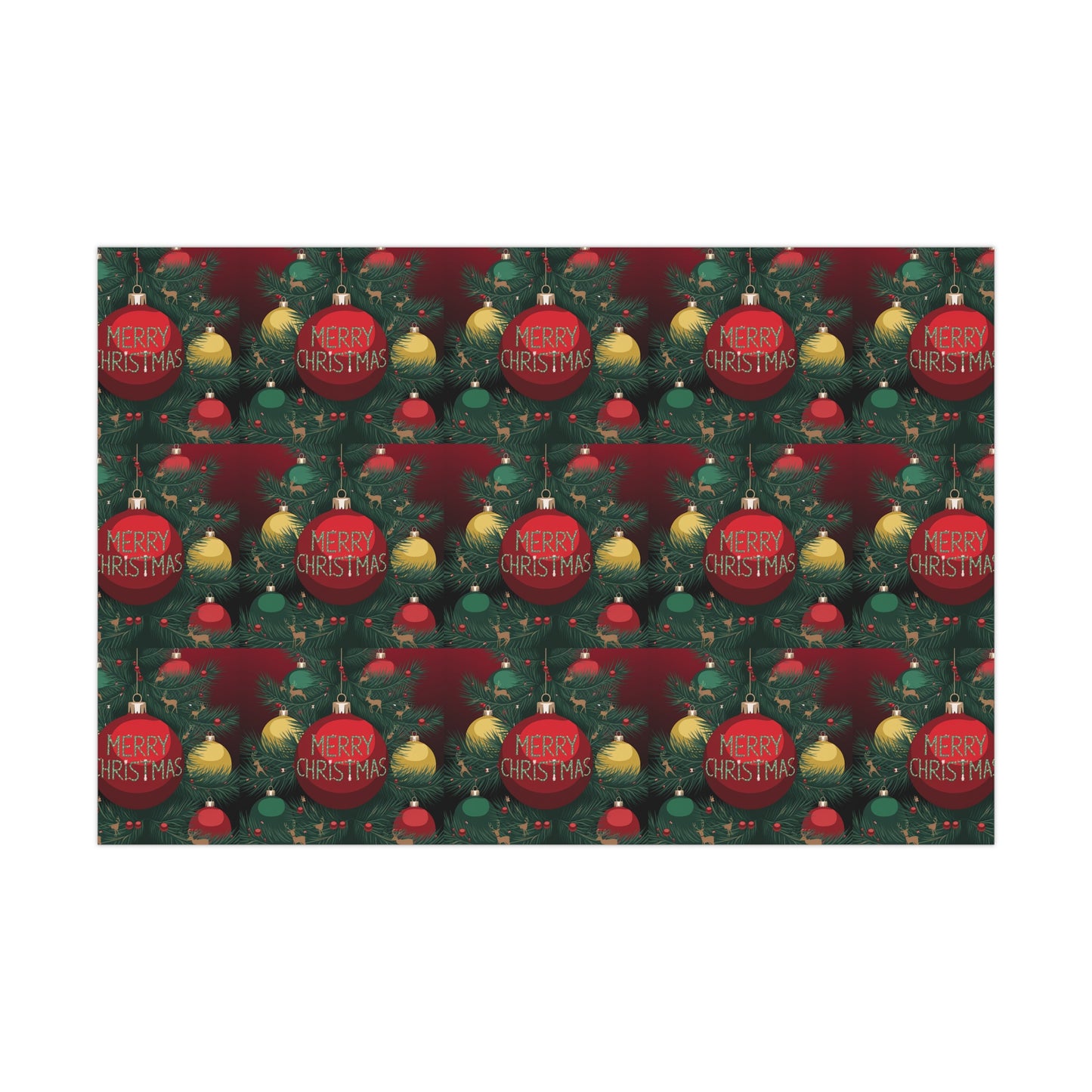 Festive Christmas Gift Wrap Papers - Merry Christmas Design