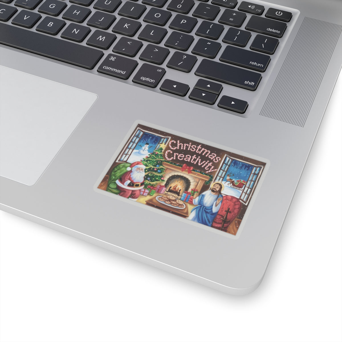 Christmas Creativity Kiss-Cut Stickers - Festive Holiday Decor for Laptops and Gifts