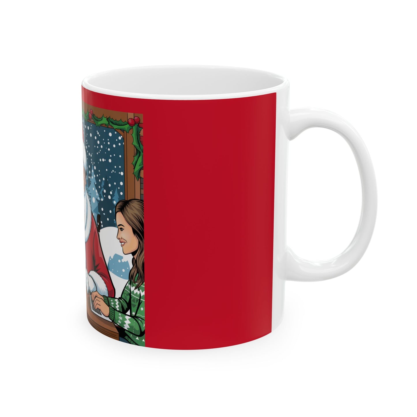 Santa Coffee Chillin' Ceramic Mug, (11oz, 15oz)