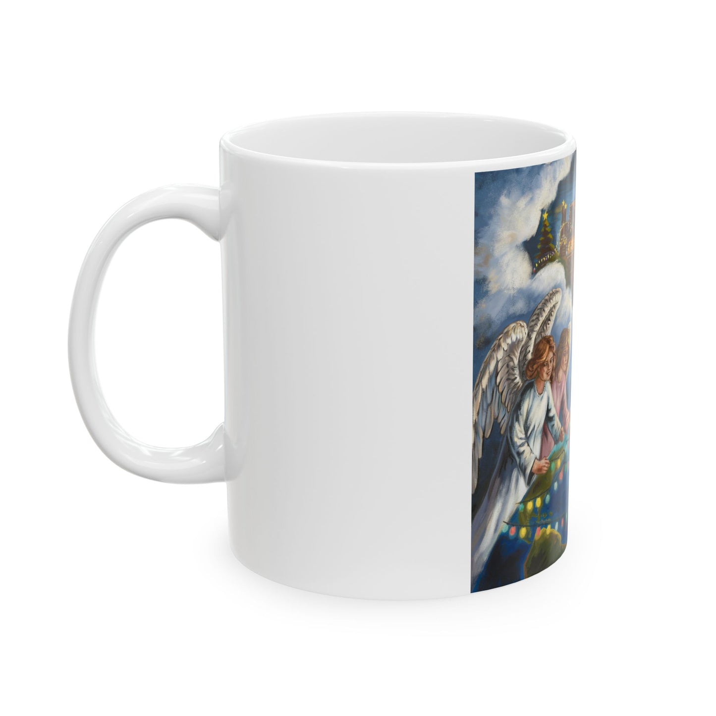 Heavenly Angels Ceramic Mug - 11oz & 15oz - Perfect for Gift Giving and Holiday Cheer