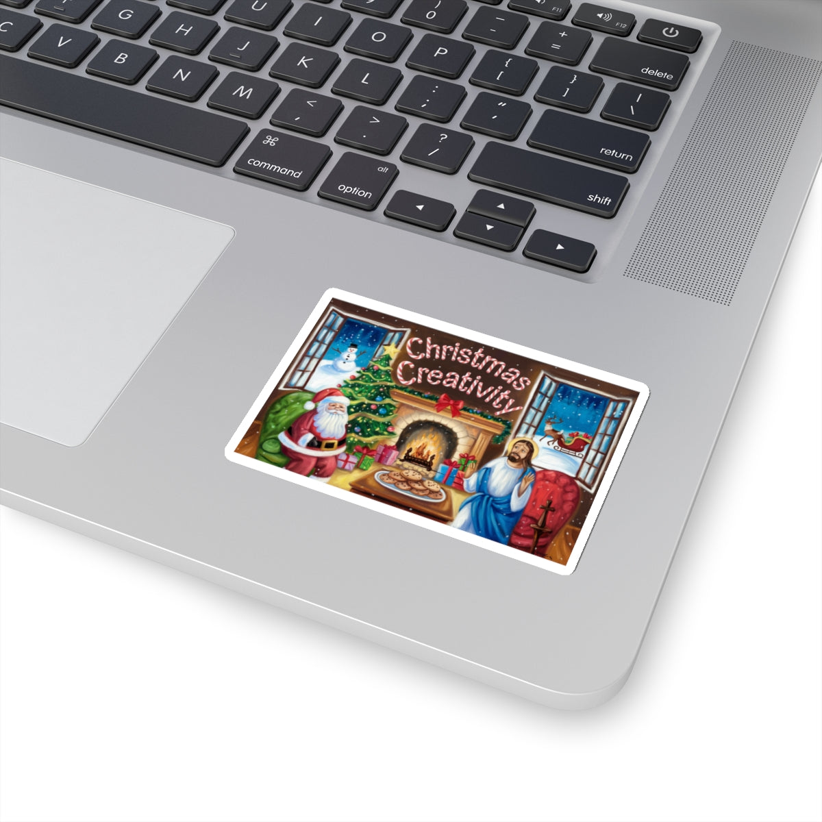 Christmas Creativity Kiss-Cut Stickers - Festive Holiday Decor for Laptops and Gifts