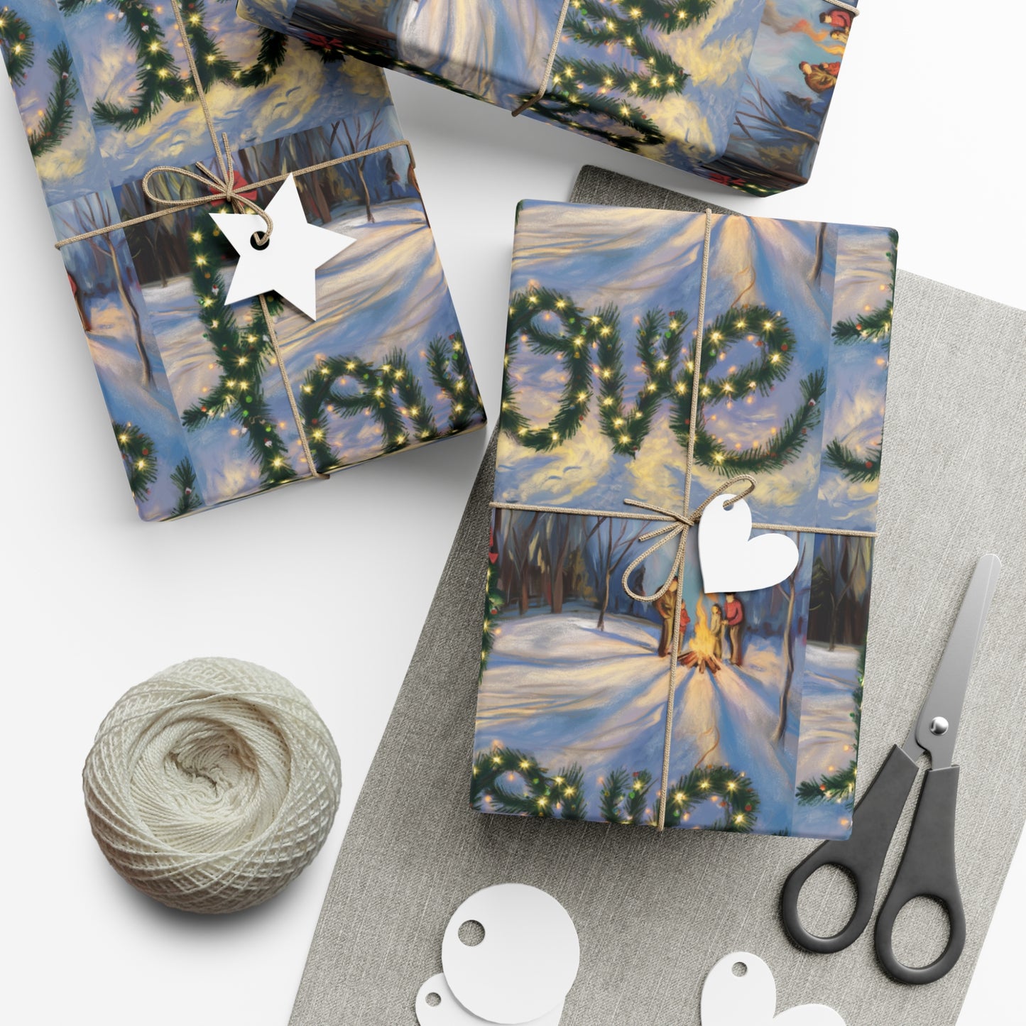 Festive Love Gift Wrap Papers – Eco-Friendly Wrapping for Holidays & Special Occasions