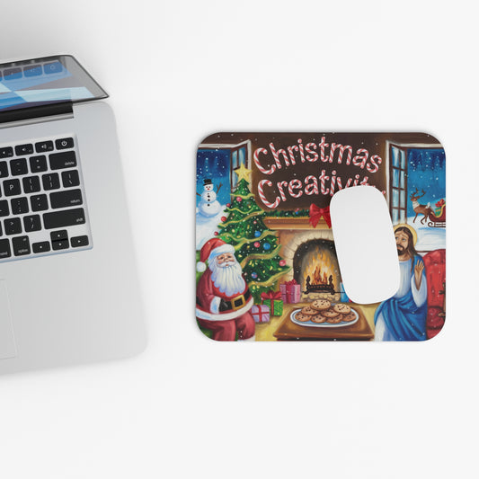 Christmas Creativity Mouse Pad - Festive Holiday Decorations for Home Office