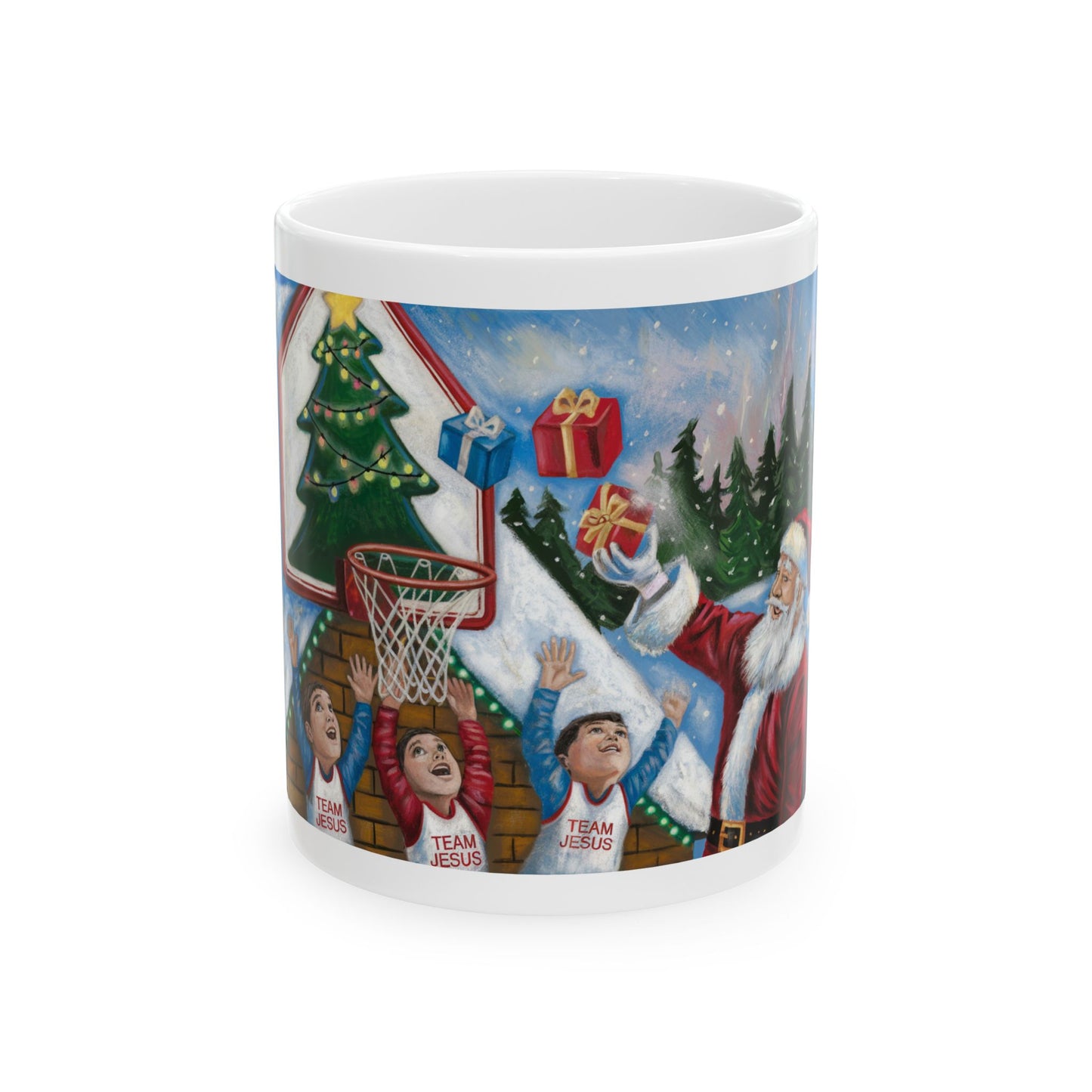 Team Jesus Christmas Mug - Festive Ceramic Mug for Holiday Cheer