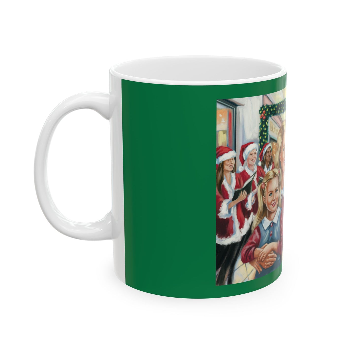 Festive Family Ceramic Mug - Holiday Cheer Design (11oz, 15oz)