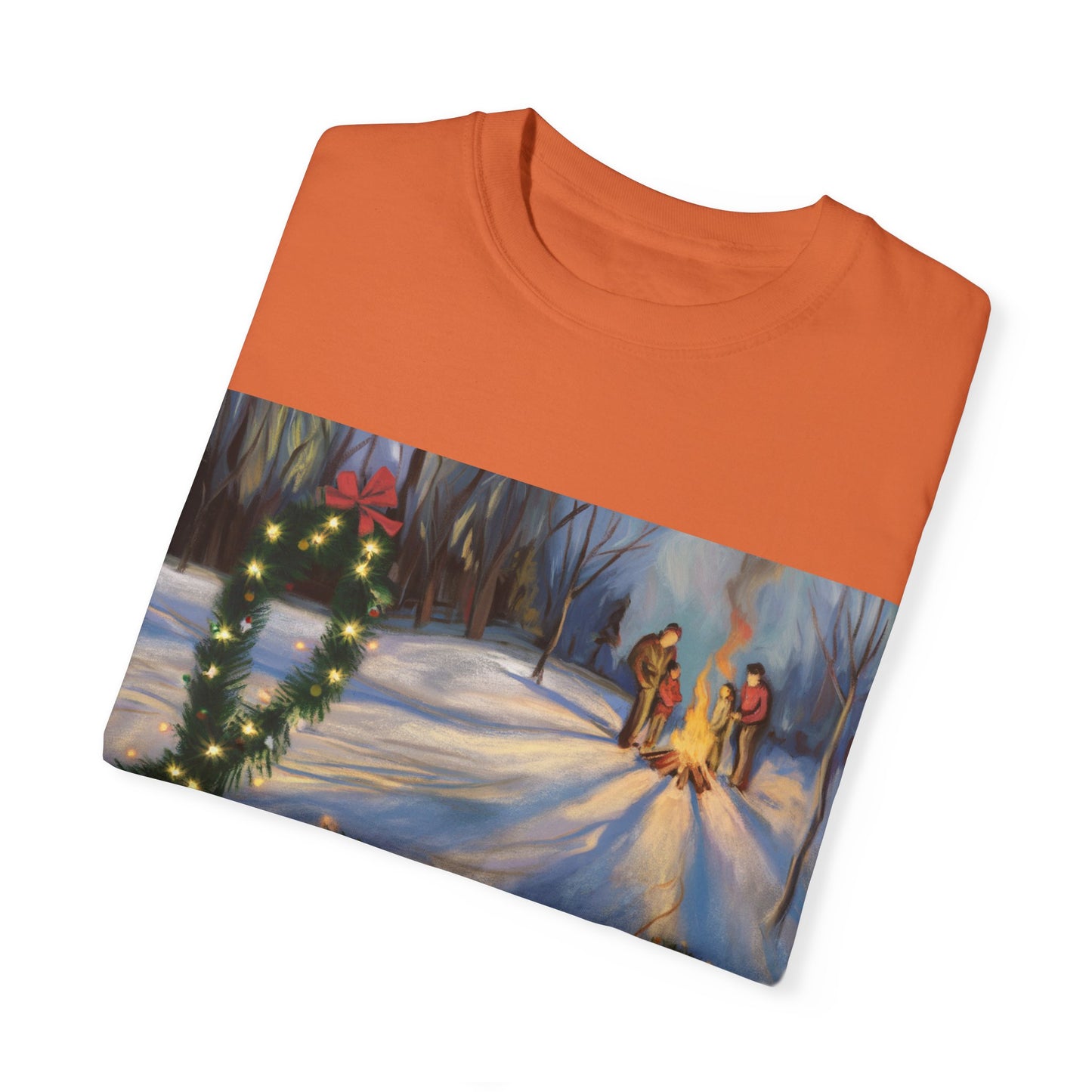 Garment-Dyed T-Shirt with 'Love' Holiday Design