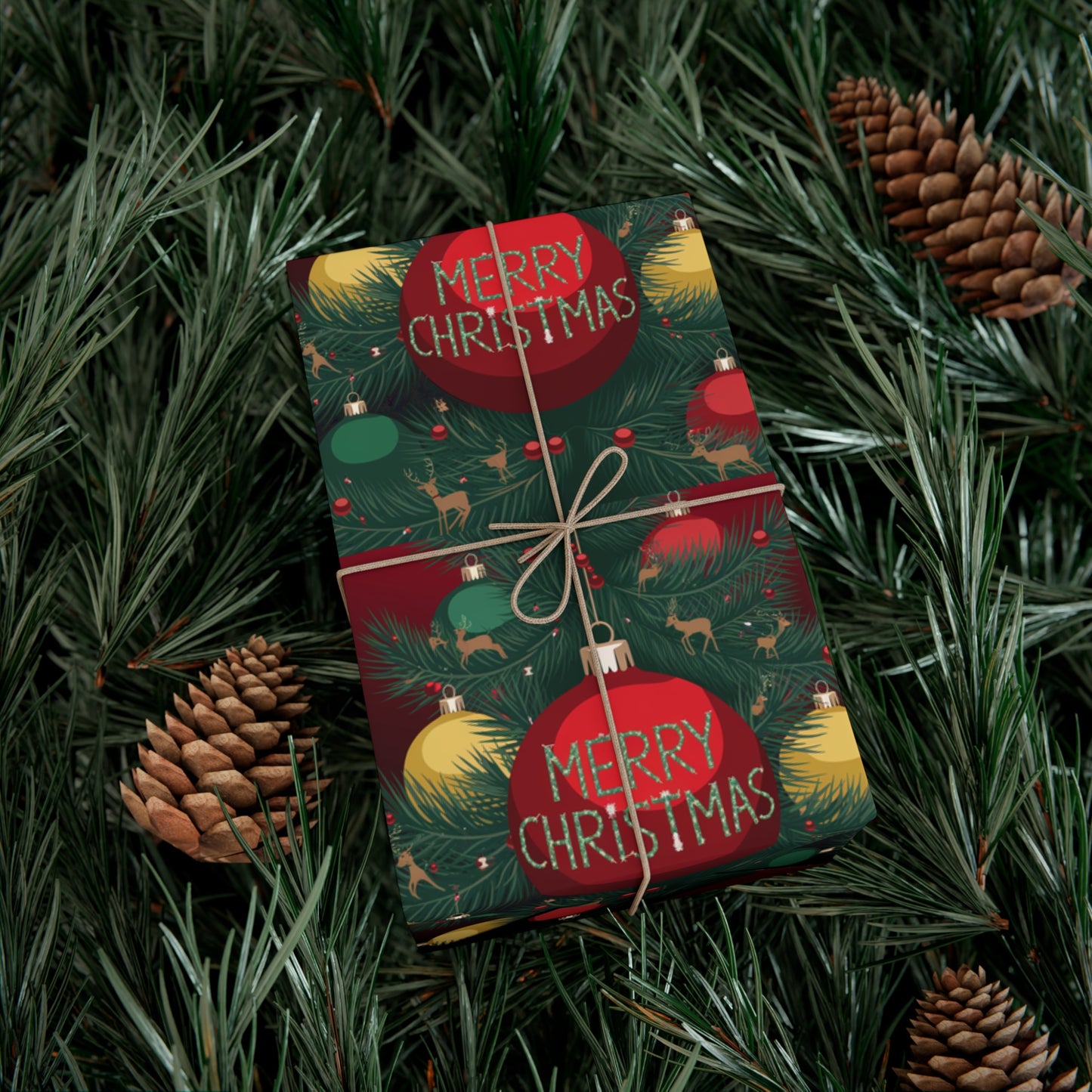 Festive Christmas Gift Wrap Papers - Merry Christmas Design