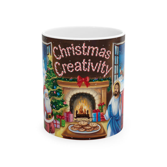 Christmas Creativity Ceramic Mug - 11oz & 15oz Holiday Drinkware