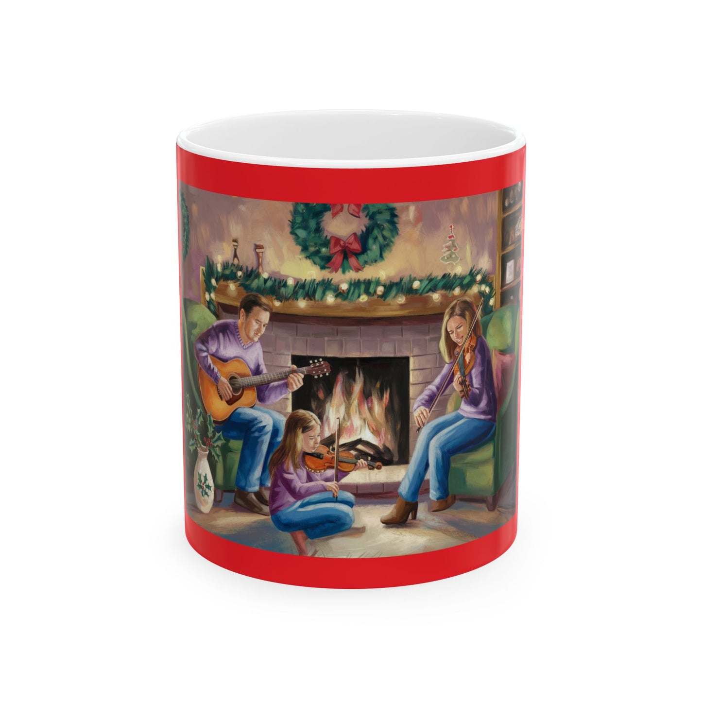 Cozy Family Christmas Ceramic Mug - Ideal for Holiday Gatherings