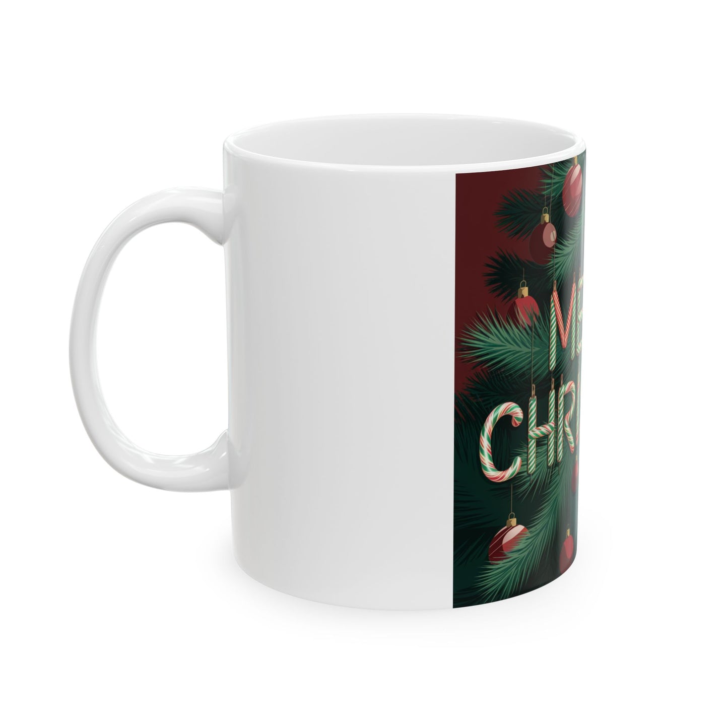 Festive Merry Christmas Ceramic Mug - Perfect Holiday Gift for Coffee Lovers (11oz, 15oz)