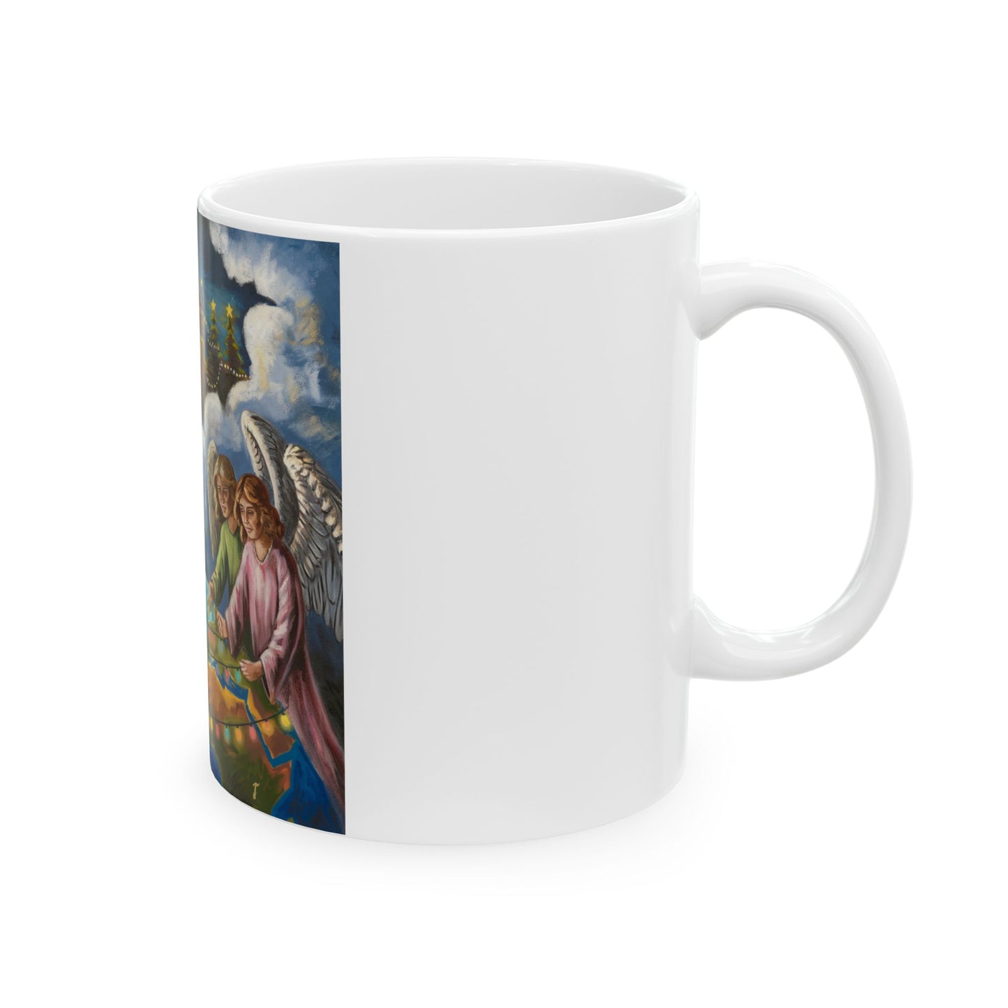 Heavenly Angels Ceramic Mug - 11oz & 15oz - Perfect for Gift Giving and Holiday Cheer