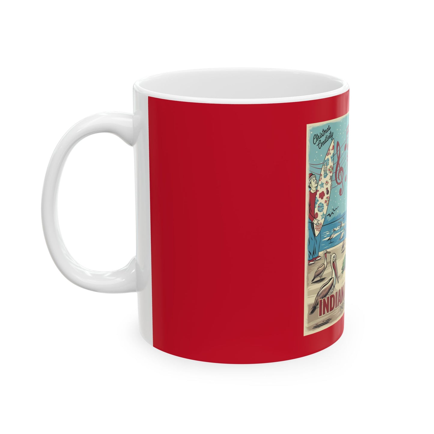 Christmas Creativity IRB(Indian Rocks Beach, FL) Ceramic Mug, (11oz, 15oz)