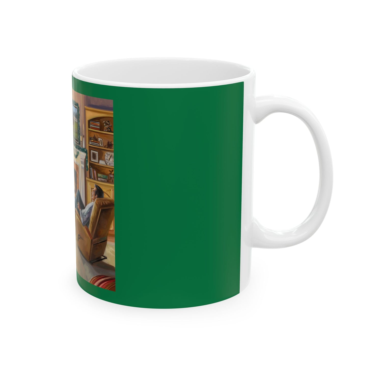 Cozy Holiday Horseracing/ Horse Lovers Ceramic Mug - Festive Christmas Vibes (11oz, 15oz)