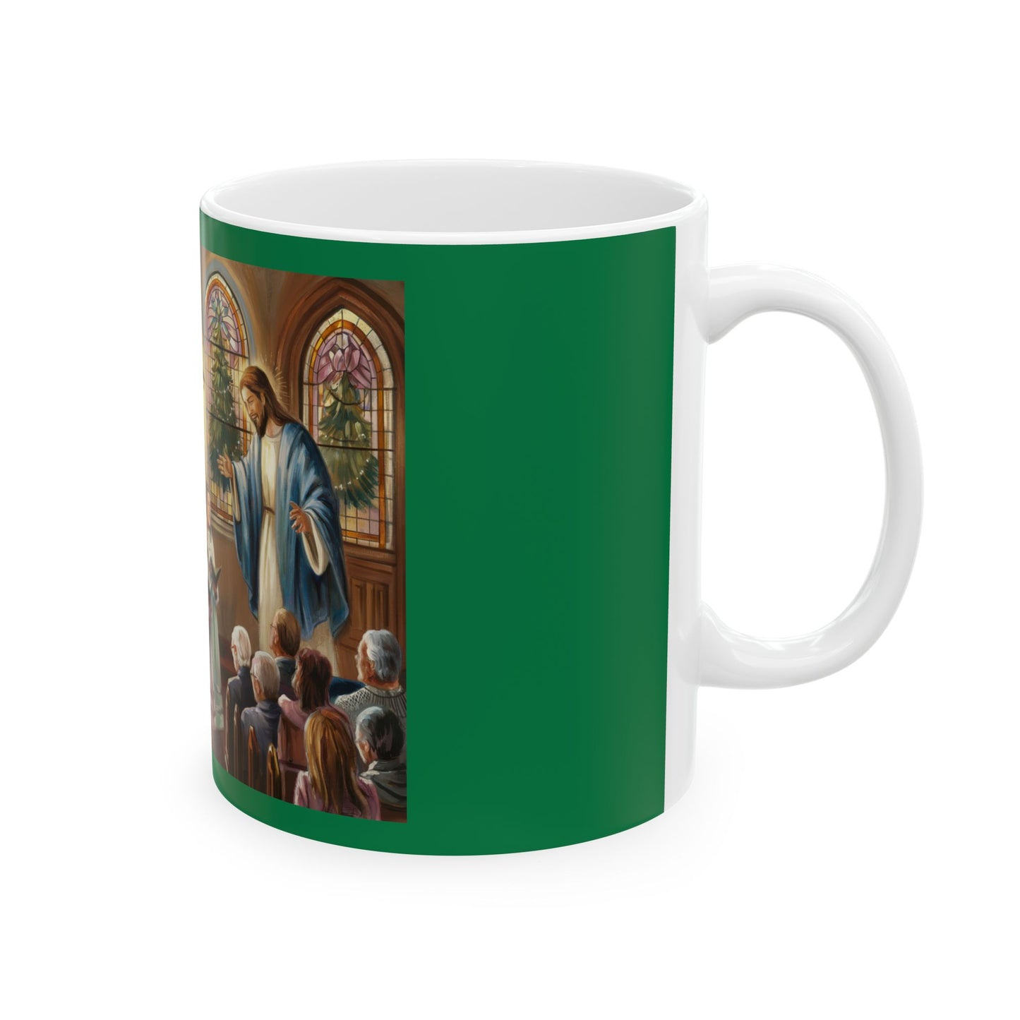 Inspirational Ceramic Mug - Choir of Angels Design, Perfect for Holiday Gifting