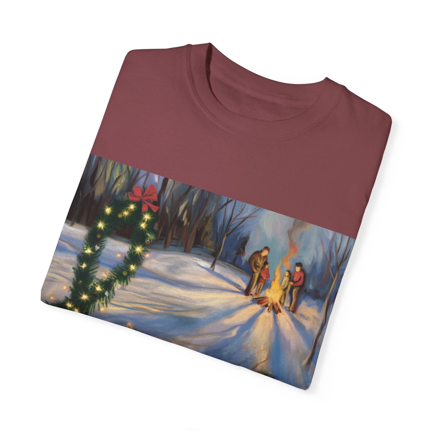 Garment-Dyed T-Shirt with 'Love' Holiday Design