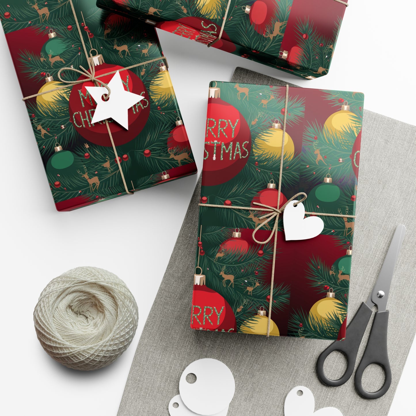 Festive Christmas Gift Wrap Papers - Merry Christmas Design