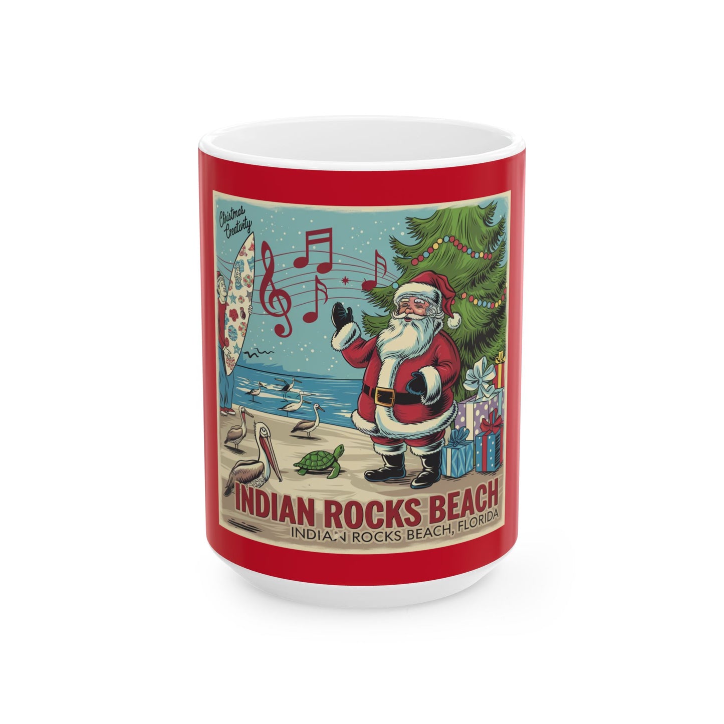 Christmas Creativity IRB(Indian Rocks Beach, FL) Ceramic Mug, (11oz, 15oz)